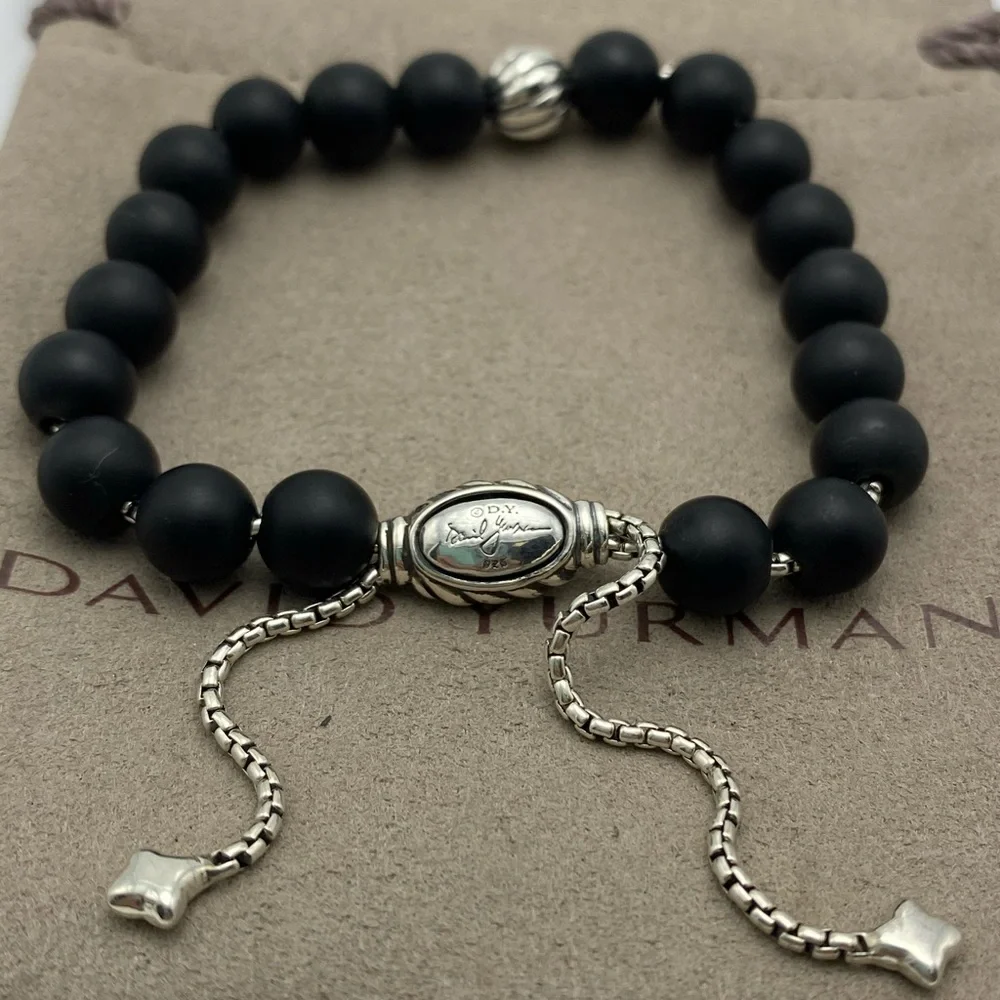 DAVID YURMAN Bracelet 8mm Mate Black Onyx